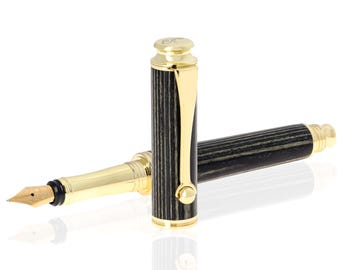 Dark Zebrano Handmade Fountain Pen/Rollerball