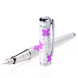 Roxi - Fiori di Primavera - Penna Stilografica, Penna Roller, Regalo per donne, bambini, giovani