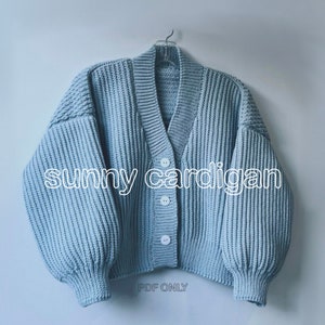 Sunny Cardigan Crochet Pattern (PDF Pattern NOT a physical product)