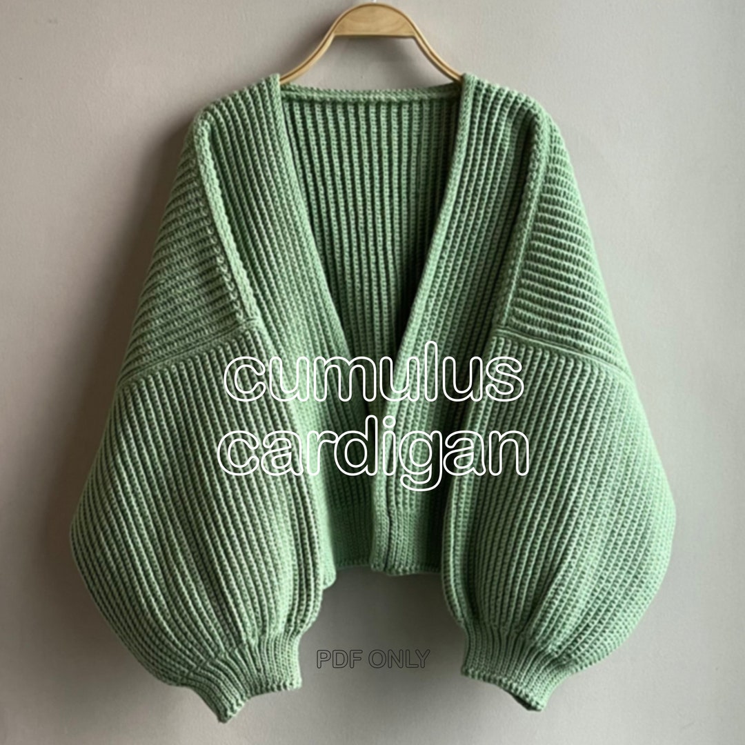 Cumulus Cardigan Crochet Pattern (PDF Pattern NOT a Physical