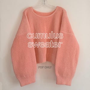 Kumulus Pullover Häkelanleitung (PDF-Muster, KEIN physisches Produkt) Nur englische Sprache, Häkelanleitung für Pullover
