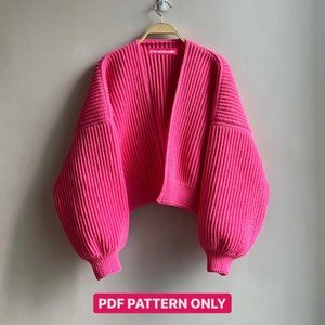 Cumulus Cardigan Crochet Pattern PDF Pattern NOT a physical product image 2