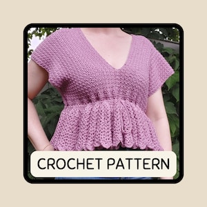 Crochet Top Pattern Made to Measure, Beginner Friendly Custom Fit Garment, Adjustable Sizing Tutorial, Simple Construction DIY PDF Guide