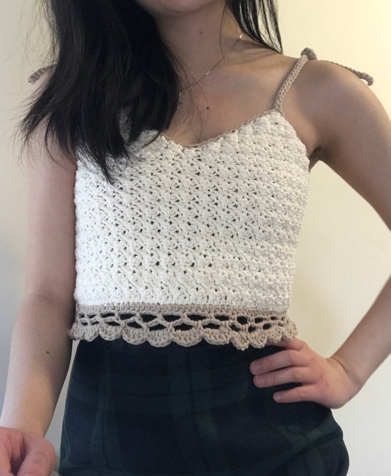 Zara Crochet Crop Top PDF Pattern Etsy Canada