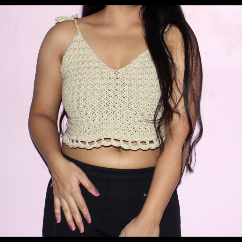 Zara Crochet Crop Top PDF Pattern Etsy Canada