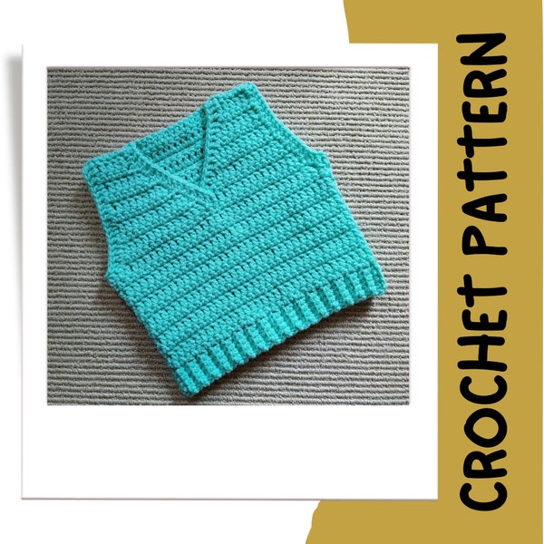 Gilet bébé au crochet - Patron PDF