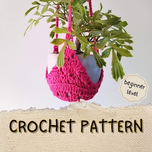 Easy Crochet Plant Hanger Pattern: Beginner DIY Home Decor (PDF Pattern)