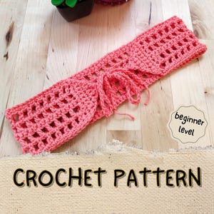 Beginner Crochet Headband Pattern Easy Hairband Crochet PDF Simple Hair Accessories Pattern Quick DIY Crochet Head Wrap