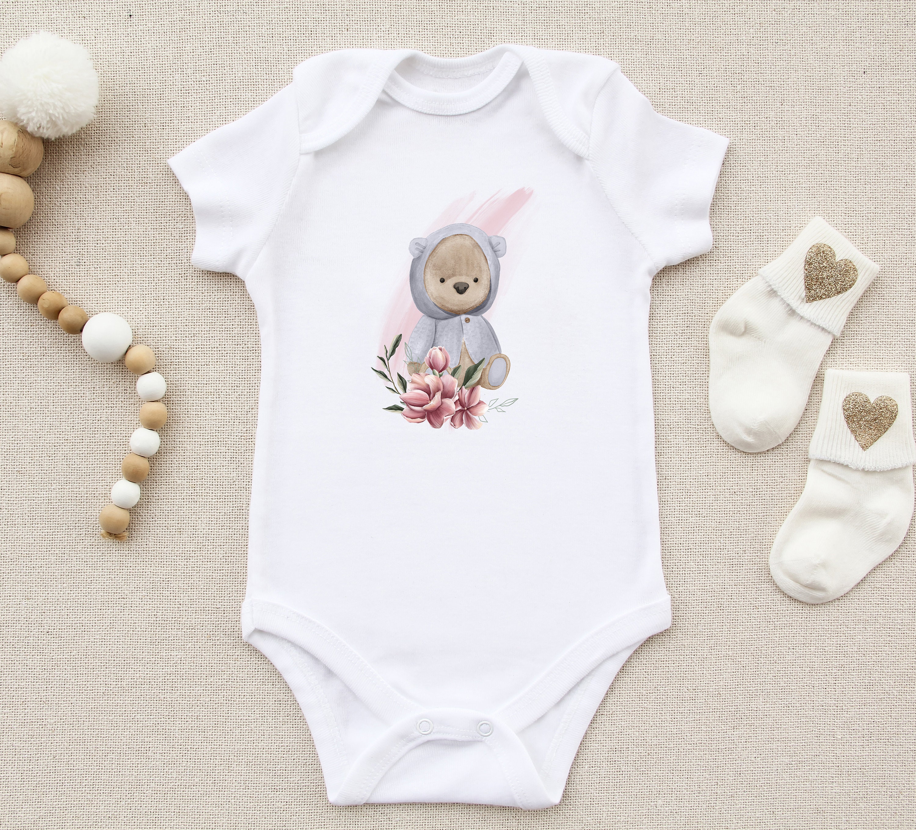 Baby Bear Sublimation Design PNG Magnolia Toddler Sublimation - Etsy