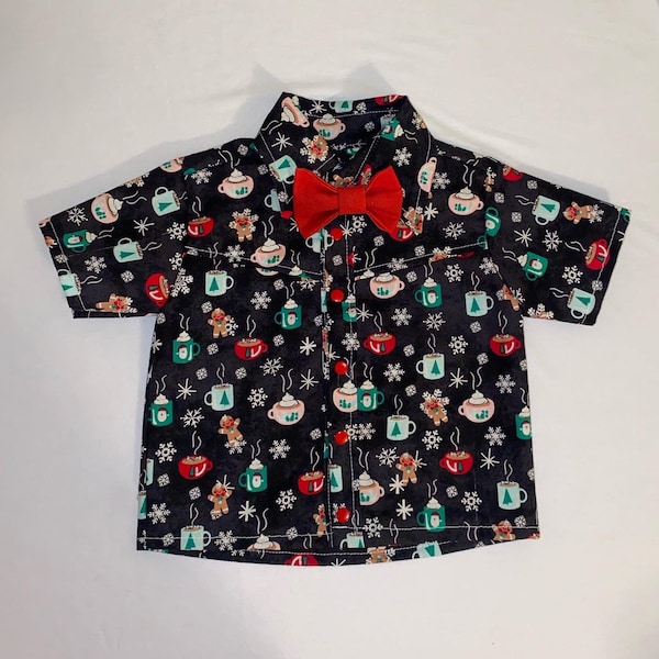 Christmas Button Up