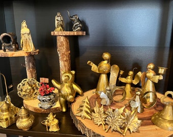 Vintage Solid brass! Assorted animal figurines and angel, turtle, cat, duck, pick your favorites, Individual price! New animals!