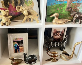 VINTAGE Solid brass Assorted figurines | Solid brass gift | Assorted brass items |  Pick your favorite! Brass animals