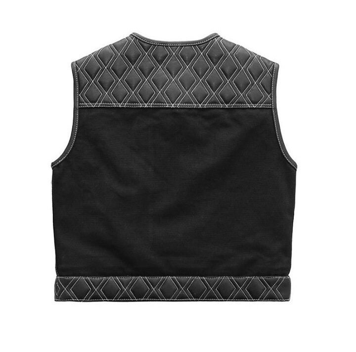 Men's Club Motorbike Jeans Vest Mesh Liner Motorcycle Waistcoat Biker