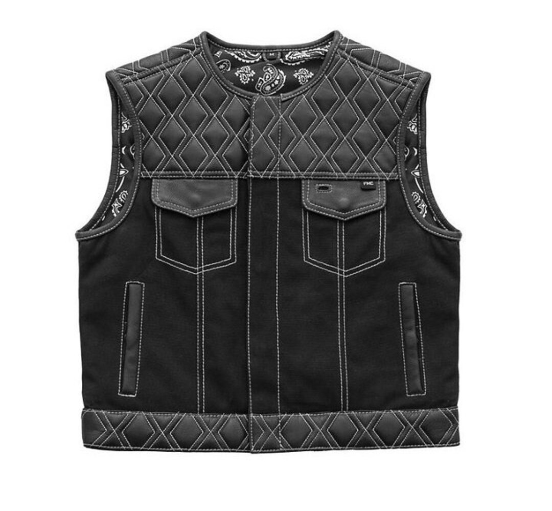 Men's Club Motorbike Jeans Vest Mesh Liner Motorcycle Waistcoat Biker