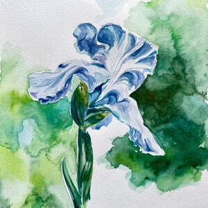 Spring Up - Original Watercolor Painting, Floral Art, Botanical Illustration Wall Art, unframed matting available