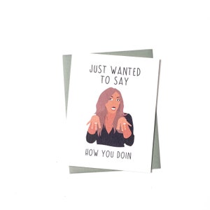¿Cómo estás? – Tarjeta de felicitación divertida de la cultura pop, tarjeta inspirada en Wendy Williams – Tarjeta para todos los días