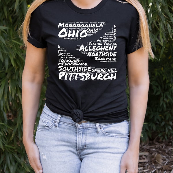 Pittsburgh Neighborhood T-Shirt, Southside, Northside, Yinzer T-Shirt