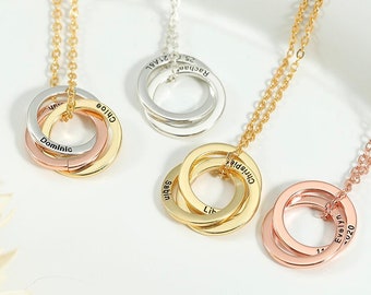 Mom Necklace With Kids Names - Etsy