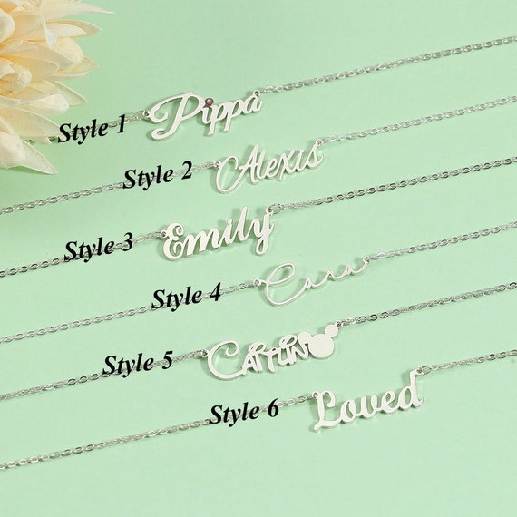Personalized Name Necklace Custom Letter Necklaces Etsy Australia