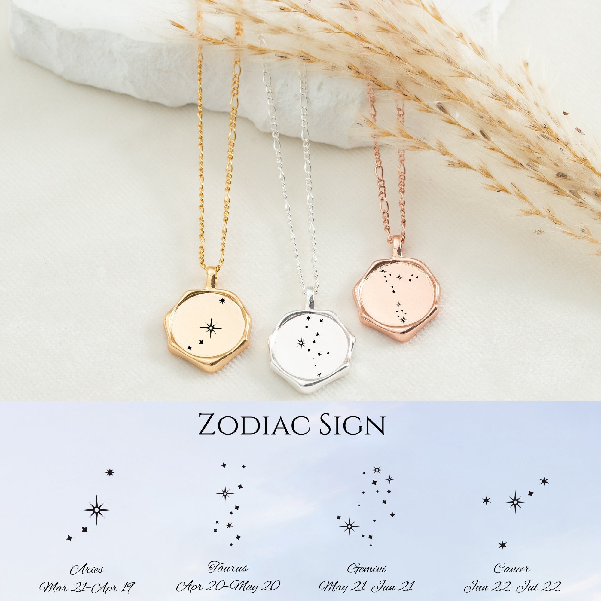 Brass Zodiac Mix Set 12MM DIY Jewelry Charms For Handmade