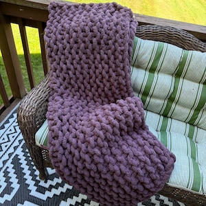 Benutzerdefinierte Grobstrick-Decke | Wähle Farbe & Stil