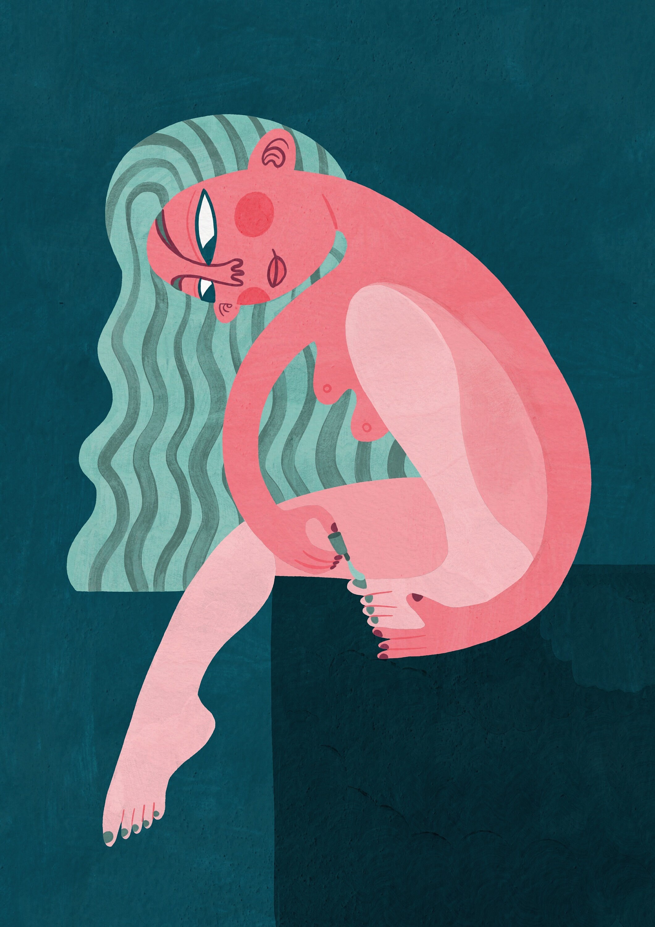 Impression Murale. Temps de Manucure. Illustration d'art Moderne. A4 29, 7x21 cm, Dessin d'affiche.