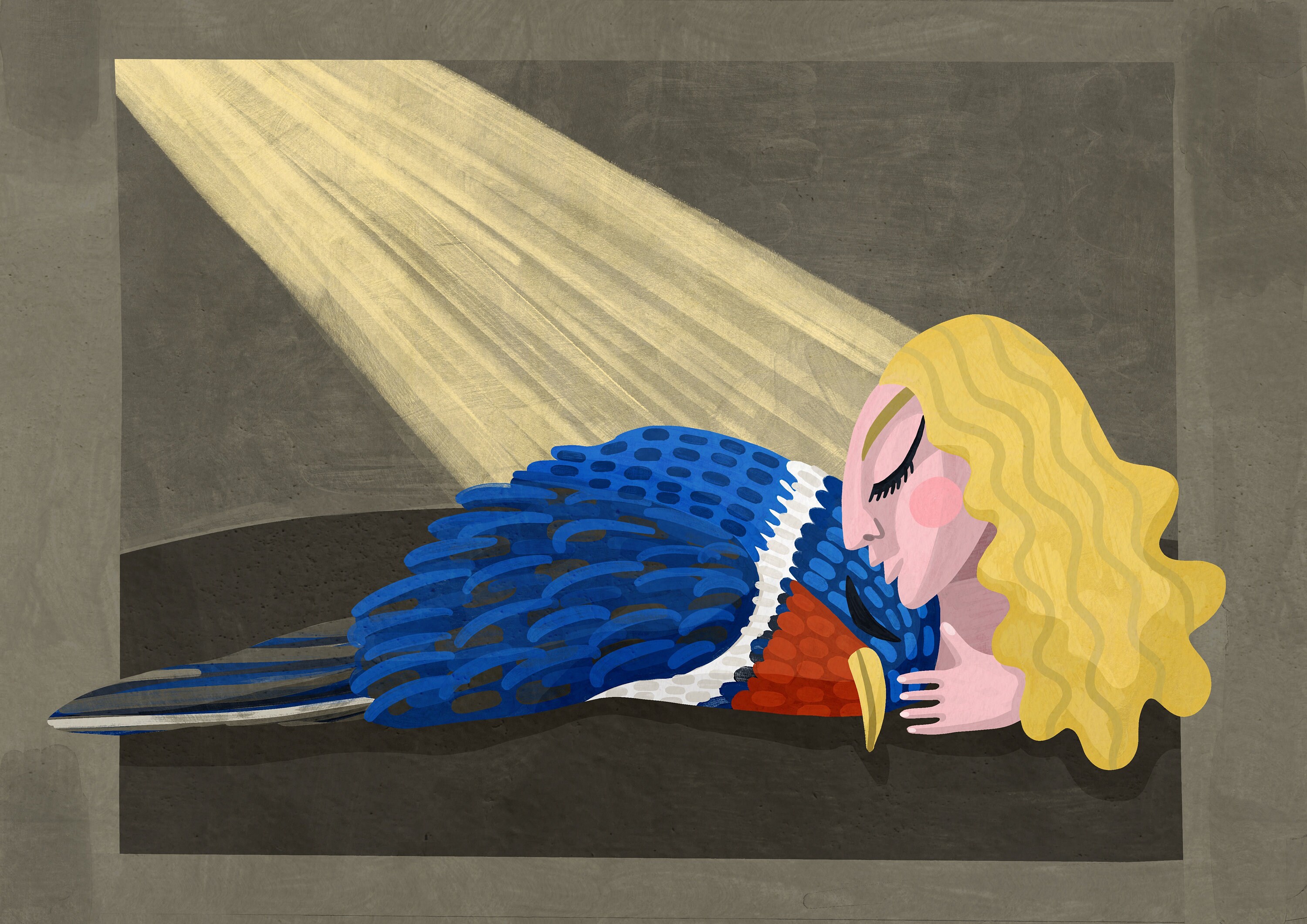 Impression Murale. Andersen Thumbelina. Illustration Moderne. A4 21x29, 7 cm, Dessin d'affiche. Pein