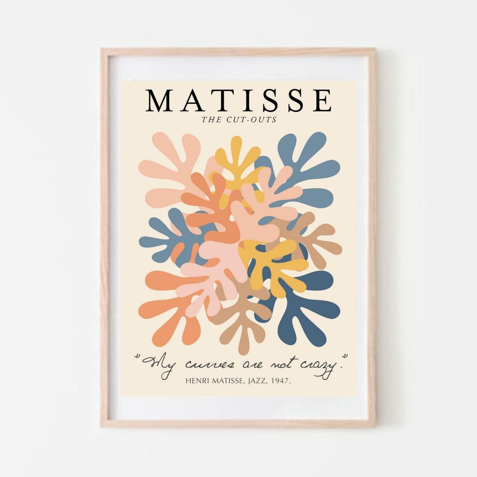 Matisse Wall Art Print Danish Aesthetic Wall Art Matisse Etsy UK