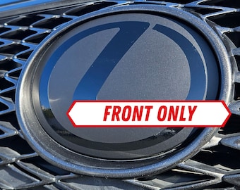 Stealth Lexus Emblem Front Vinyl Overlay | Lexus IS, ES, RX