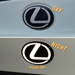 Reflective Lexus Rear Emblem Vinyl Overlay| 2021+ IS350, IS300, IS500