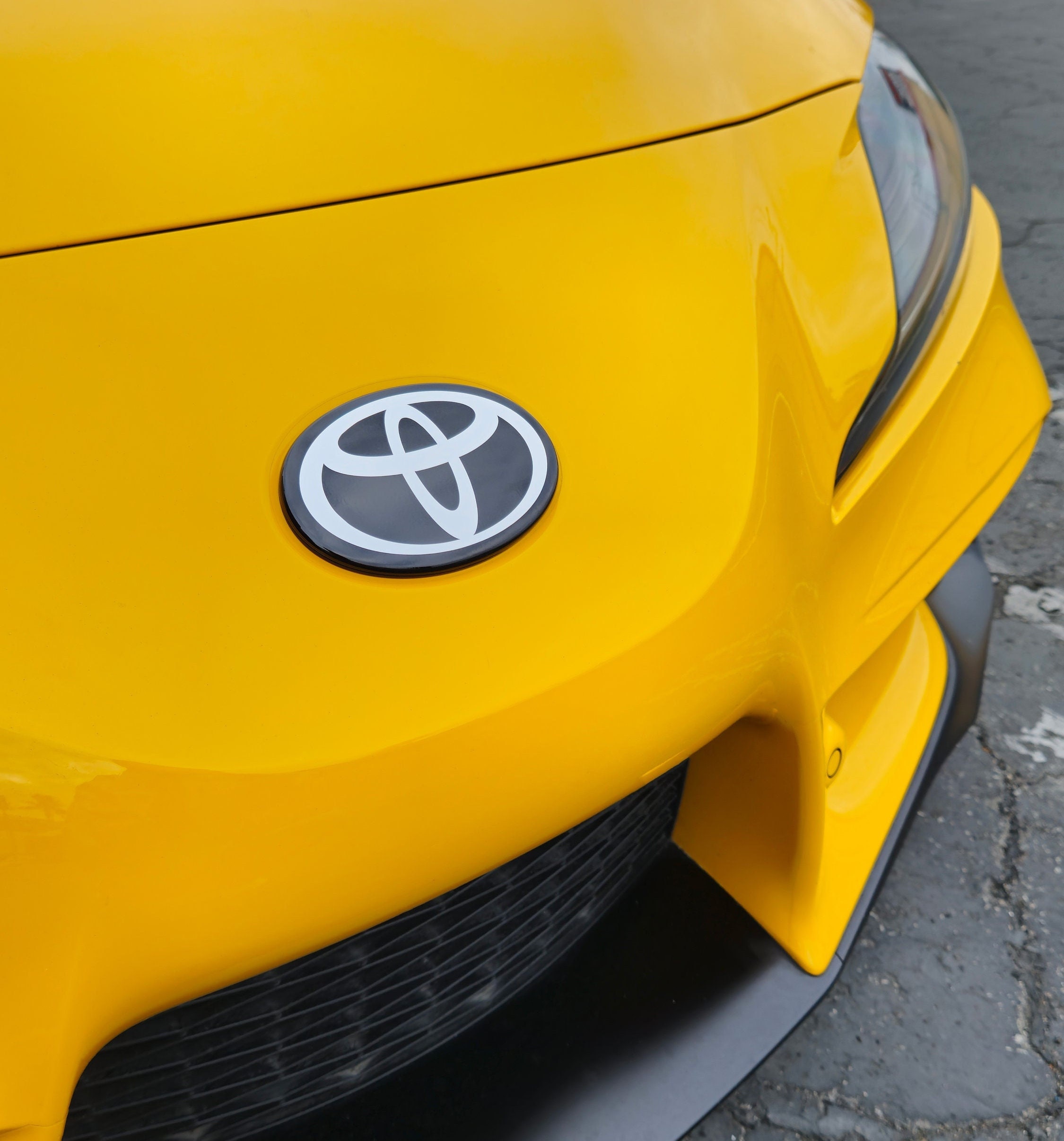 thumbnail image 2 of 1993-1998 Toyota Supra Rear Trunk Emblem - 24K Gold Plated, OEM Style 2 of 5