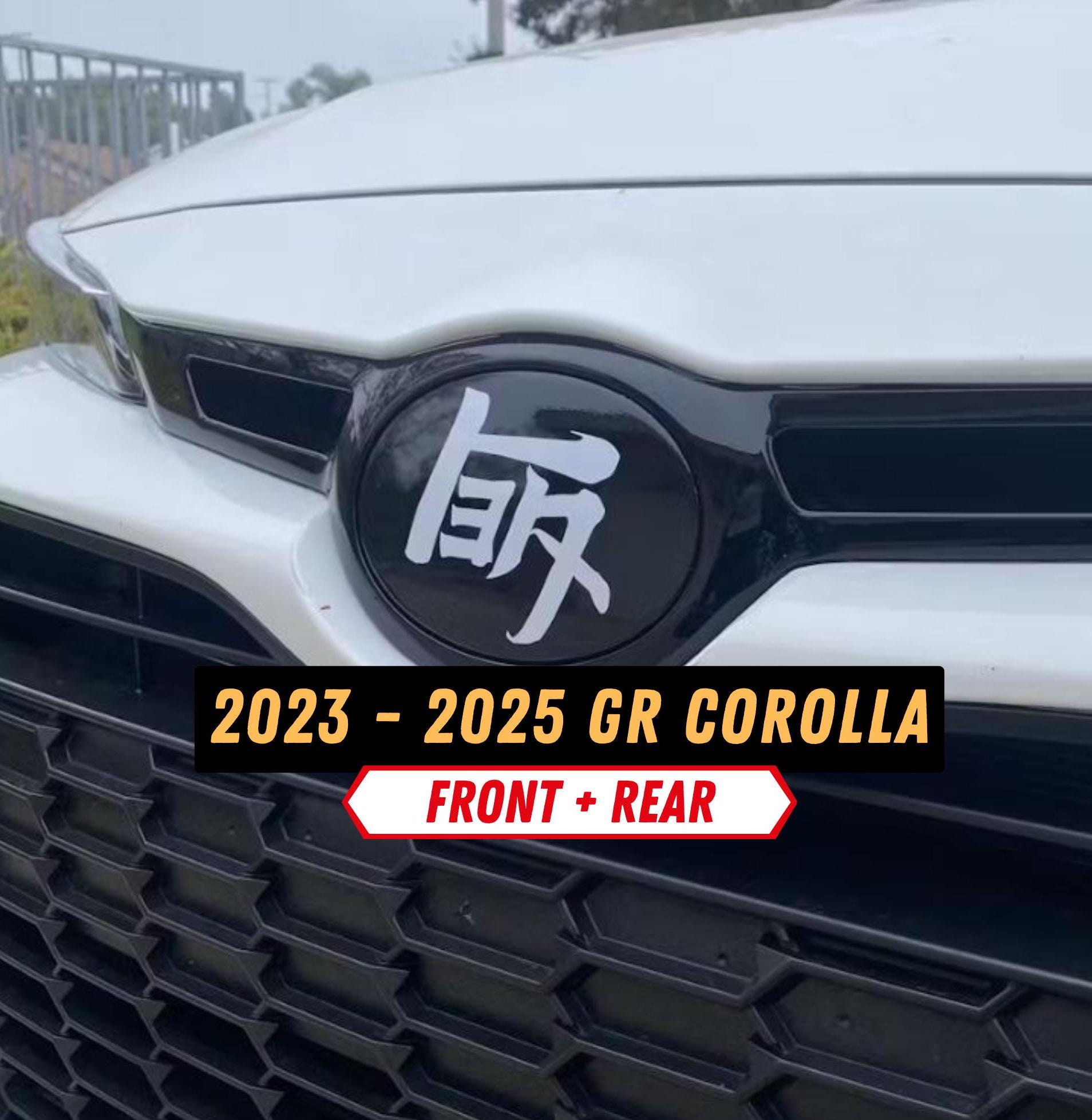 2023 - 2025 Toyota GR Corolla Hatchback Emblem Vinyl Overlay