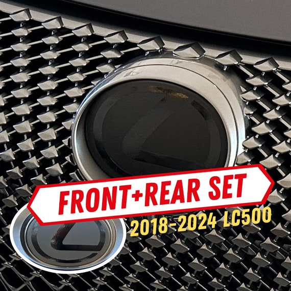 2018-2024 LC500 Stealth Lexus Emblem Vinyl Decal Overlay Set Front