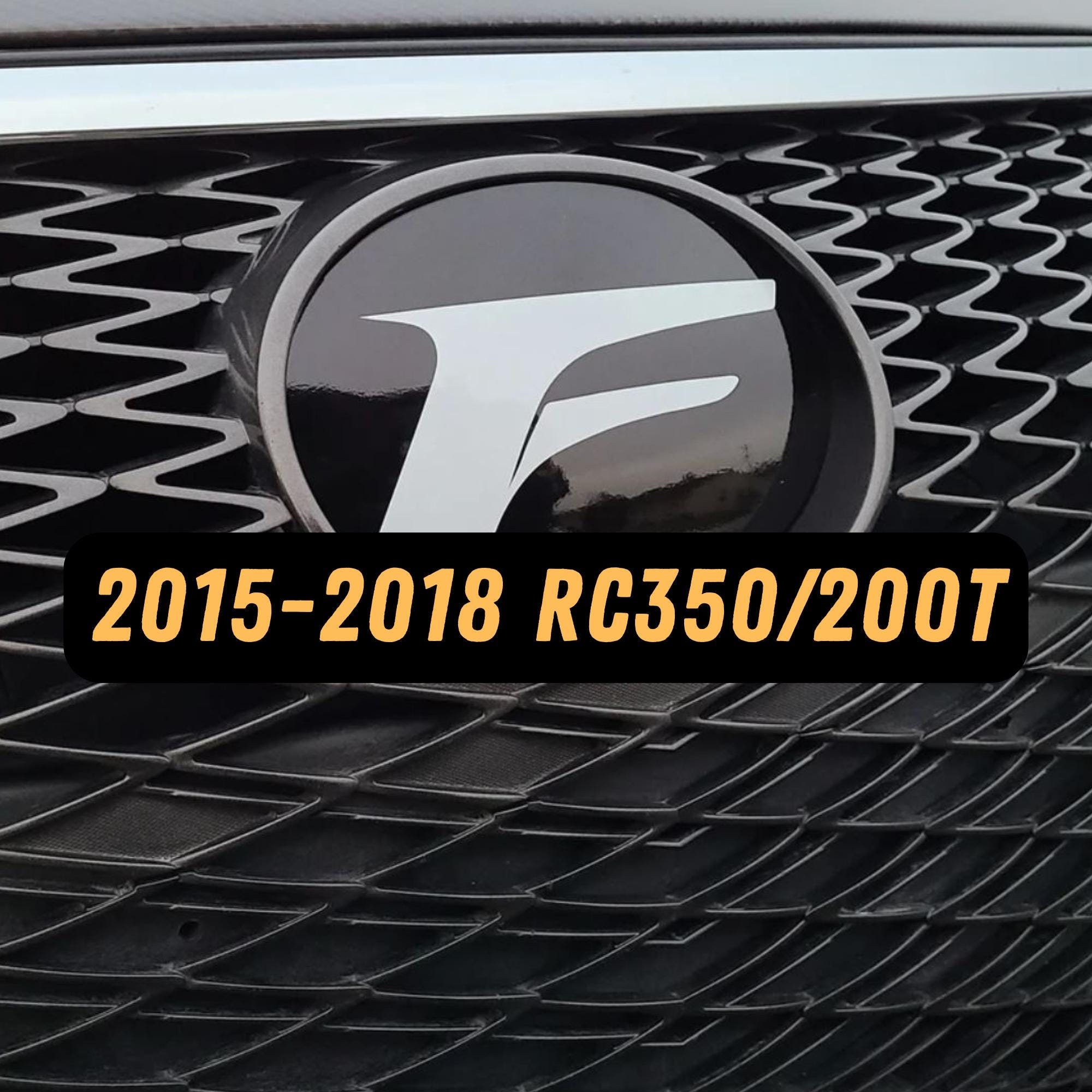 2015-2018 レクサス RC350 ビニールデカール エンブレム オーバーレイ 