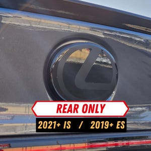 Stealth Lexus Rear Emblem Vinyl Overlay Decal | IS & ES Models