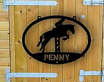 Personalised Acrylic Horse Pony Bedroom wall stable door Decor Sign Plaque Various Sizes Colours