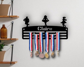 Personalised Medal Hanger Medal Holder Wall Display Rack Irish Dancing