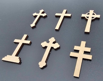 Crosses Cross Craft Tag Embellishments Decoration Crafting Shapes