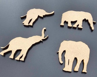 Elephants Nursery Craft Tag Embellishments Decoration Crafting Shapes Blanks