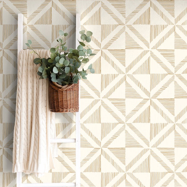 Cream and Gold Wallpaper Etsy