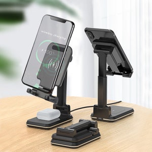 Phone Charging Stand Qi DUAL FOLDABLE wireless charger stand