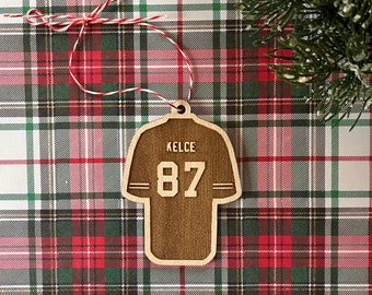 Travis Kelce jersey ornament