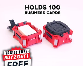 Packout Compatible Business Card Holder | Fits 100 Standard Size Business Cards | Inspired by Milwaukee Packout System