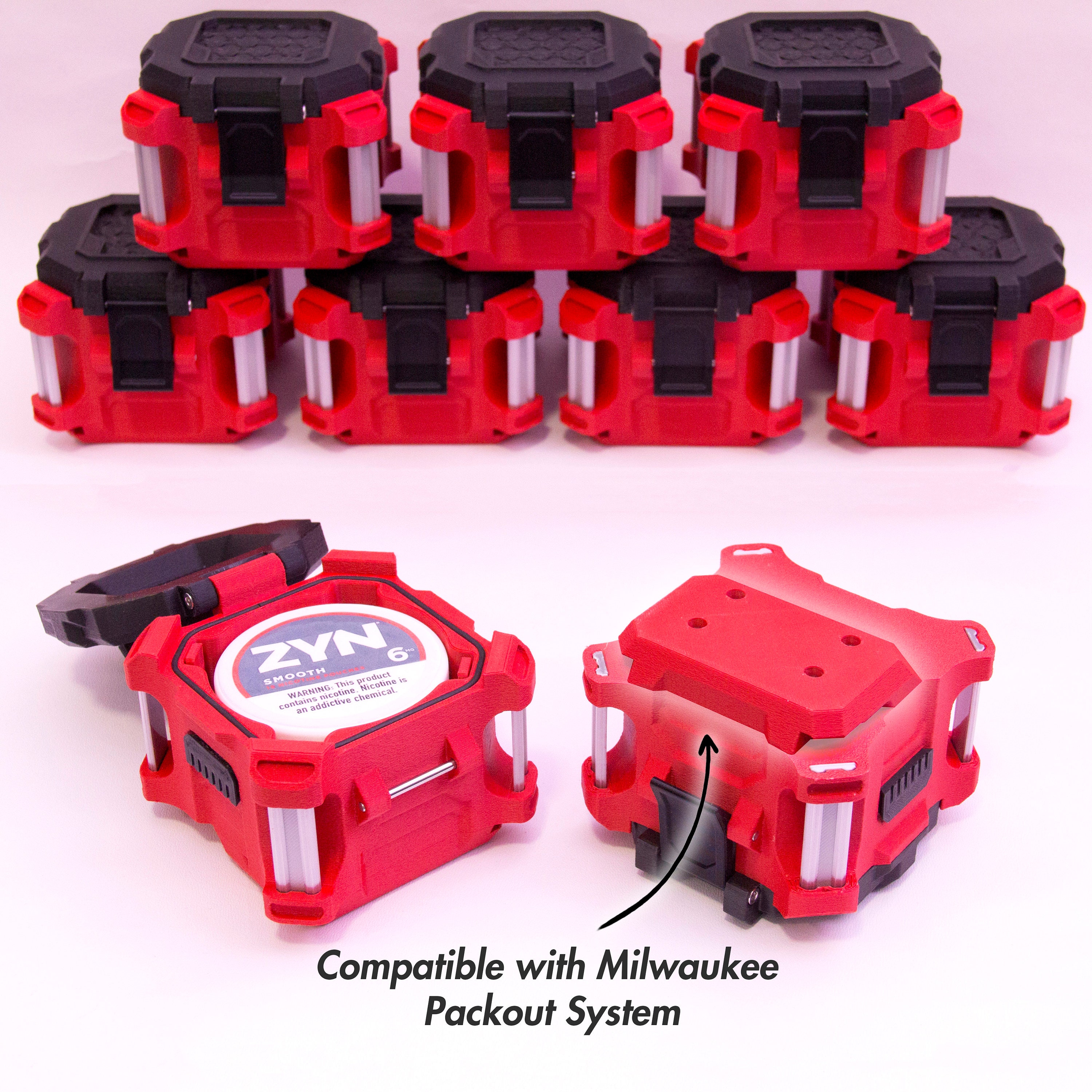 Milwaukee Packout Compatible Zyn + Chew Container | Inspired