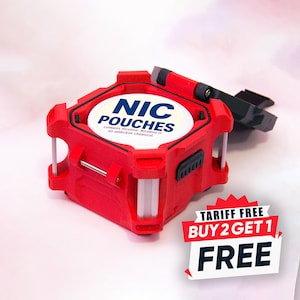 Contenitore per la conservazione di sigarette Nic Pouch compatibile con Packout / Ispirato al sistema Milwaukee Packout / Supporto per labbra, Snus e masticatori