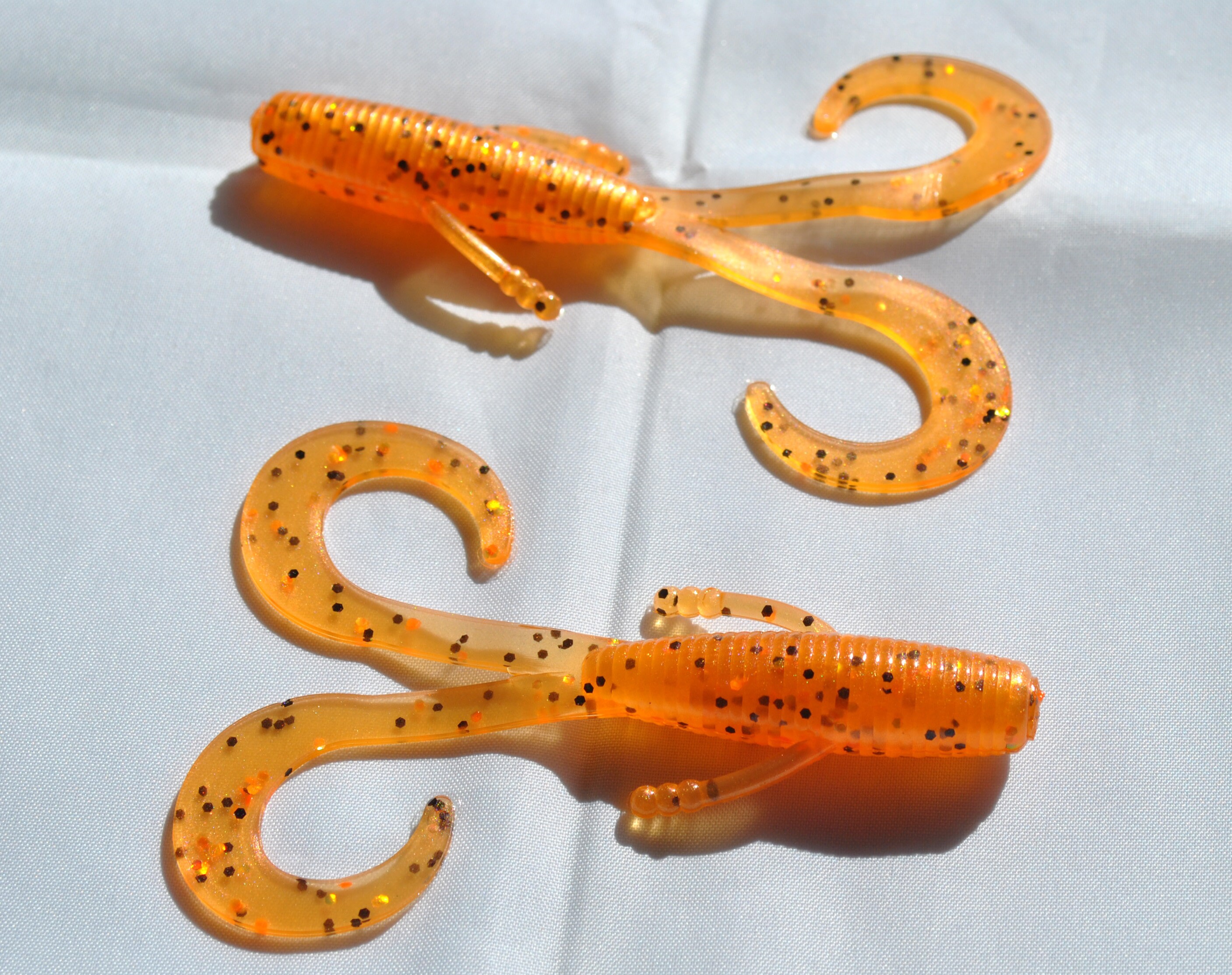 Orange Dream Paratrooper Soft Plastic Fishing Lure 