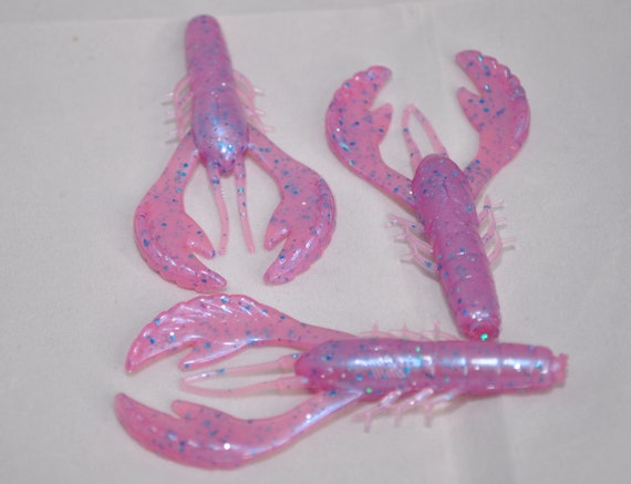 Princess Purple Passion Pink Craw Soft Plastic Fishing Lure 