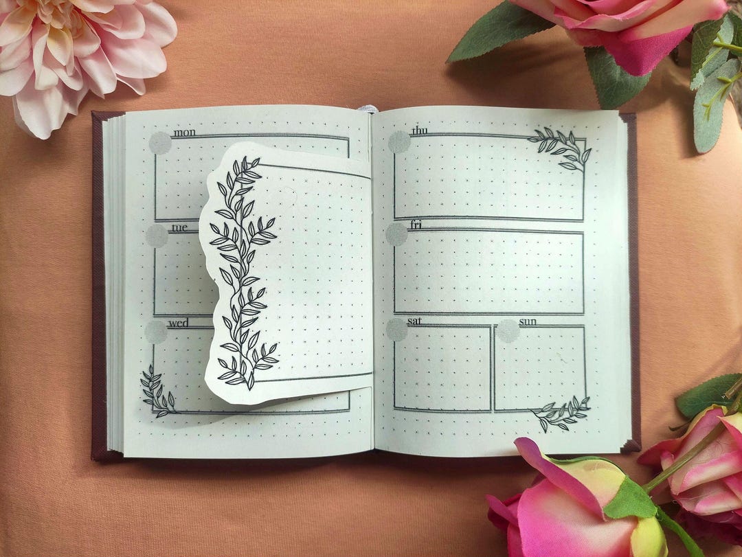 Premade A6 Bullet Journal Undated Planner Habit, Mood & Reading