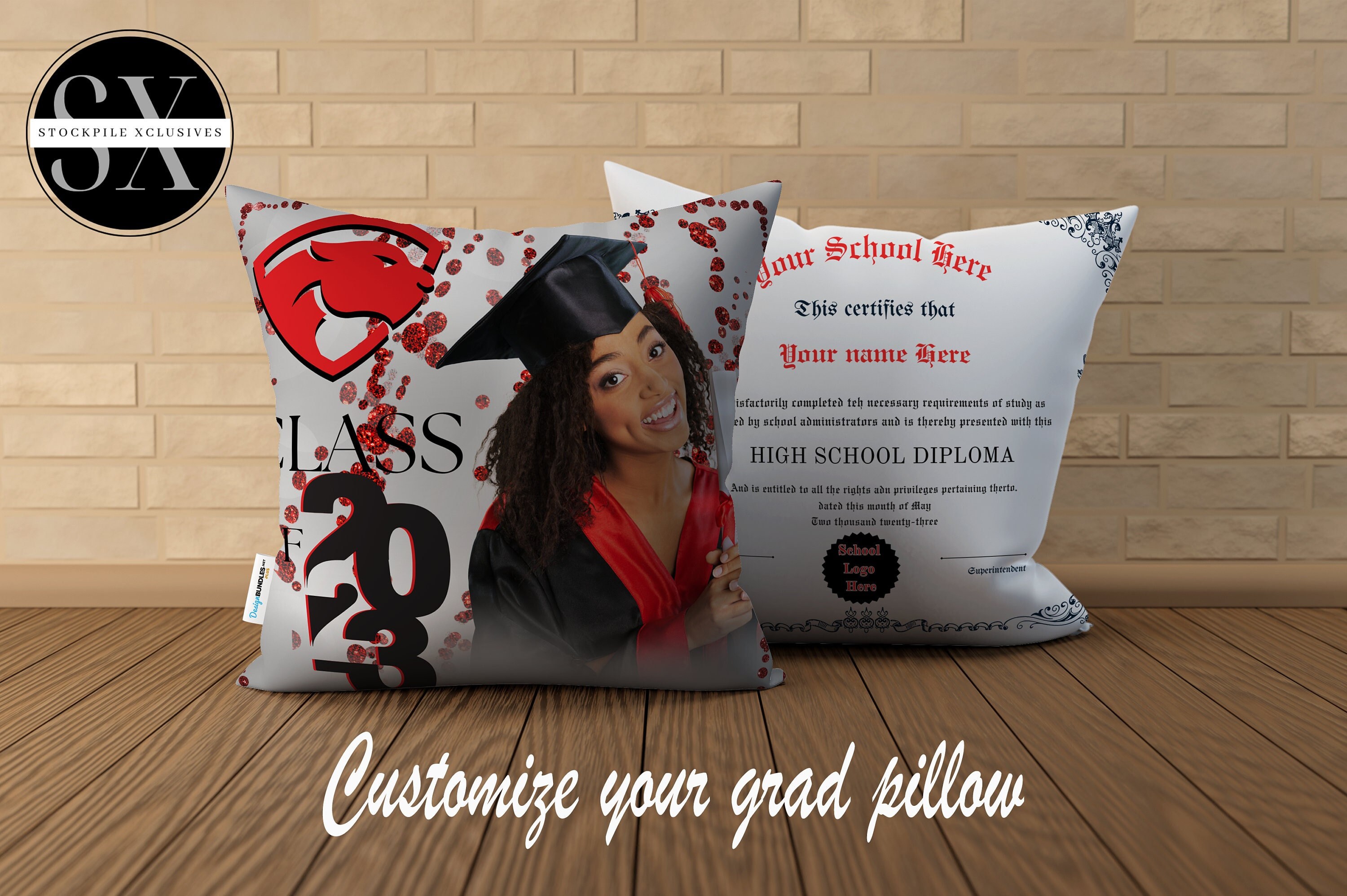 All over Sublimation Pillow/ Graduation Projects 