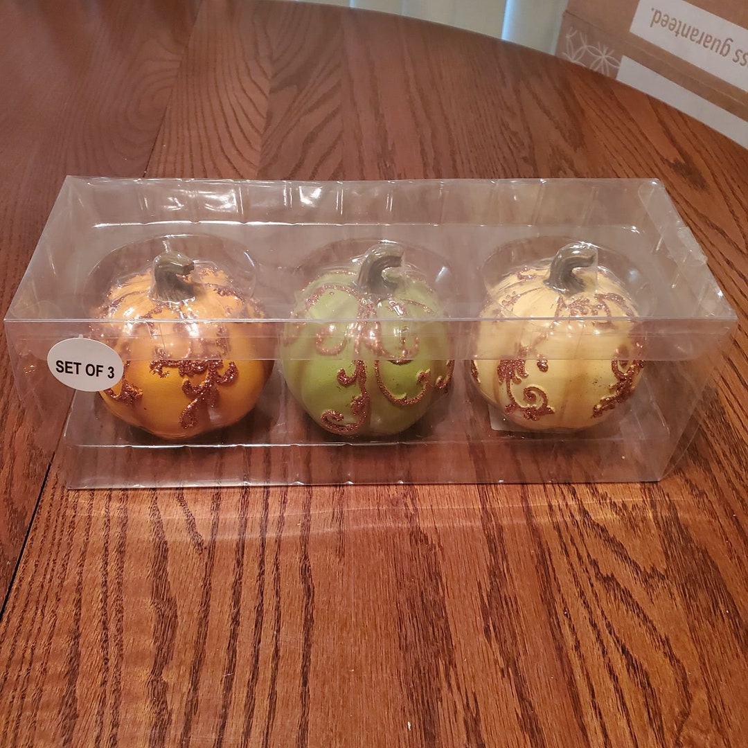 Hobby Lobby Set of 3 Wooden Pumpkins Etsy